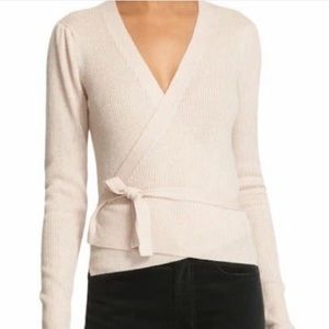 La Vie Rebecca Taylor Ballet Wrap Sweater, Sz L